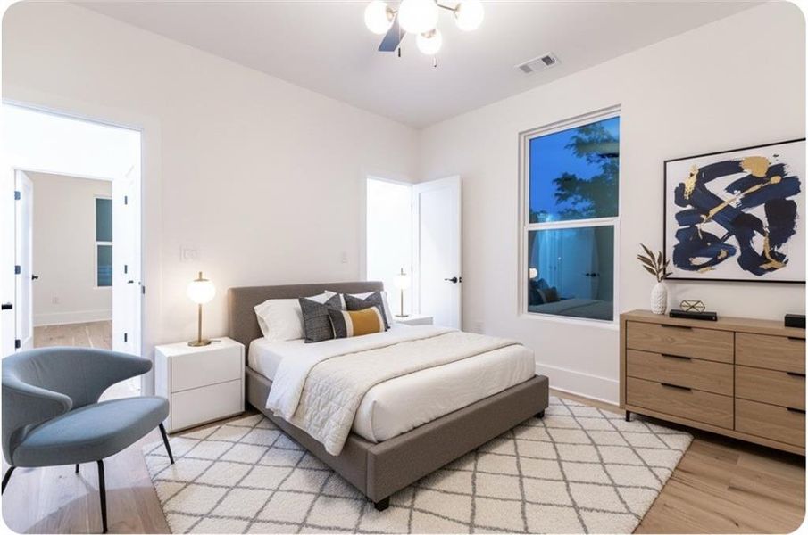 Furnished interior view inside a new home in , Monroe (Image 12).