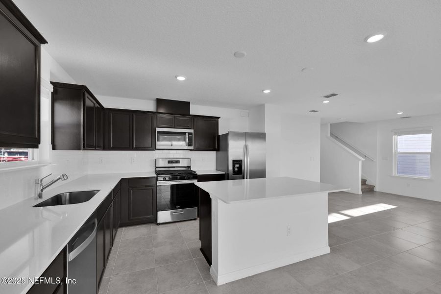 Furnished interior view inside a new home in Wells Landing, Jacksonville (Image 4).