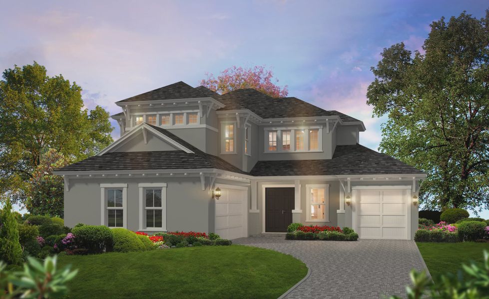 Representative exterior photo of a completed home built from the Pacifica - Elite Series | 60' Wide Lots by ICI Homes in Oakbend, Venice, FL (Image 5).