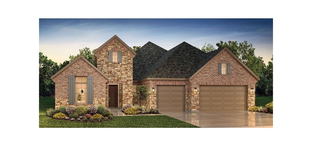 Representative exterior photo of a completed home built from the Magnolia by Robson Resort Communities in Robson Ranch Texas, Denton, TX (Image 4). Representative exterior photo of a completed home built from the Magnolia by Robson Resort Communities in Robson Ranch Texas, Denton, TX (Image 4).