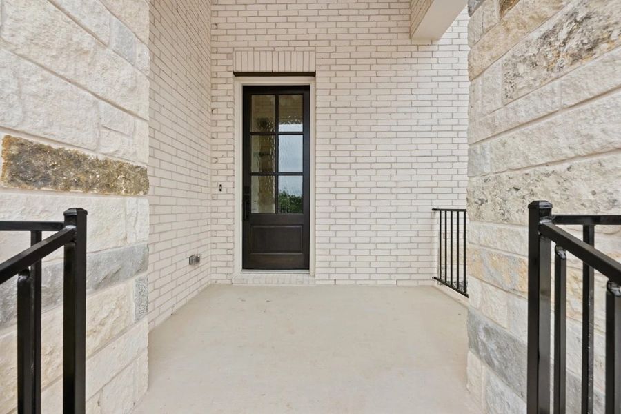 Exterior details and patio area of a home in The Estates at La Cima, San Marcos (Image 25).
