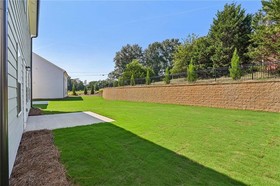Exterior details and patio area of a home in Langston Reserve, Cartersville (Image 19).