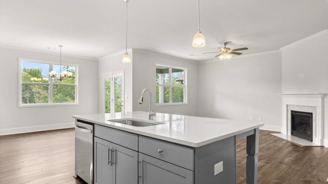 Furnished interior view inside a new home in Hamptons at Riverwood North, Dallas (Image 5).