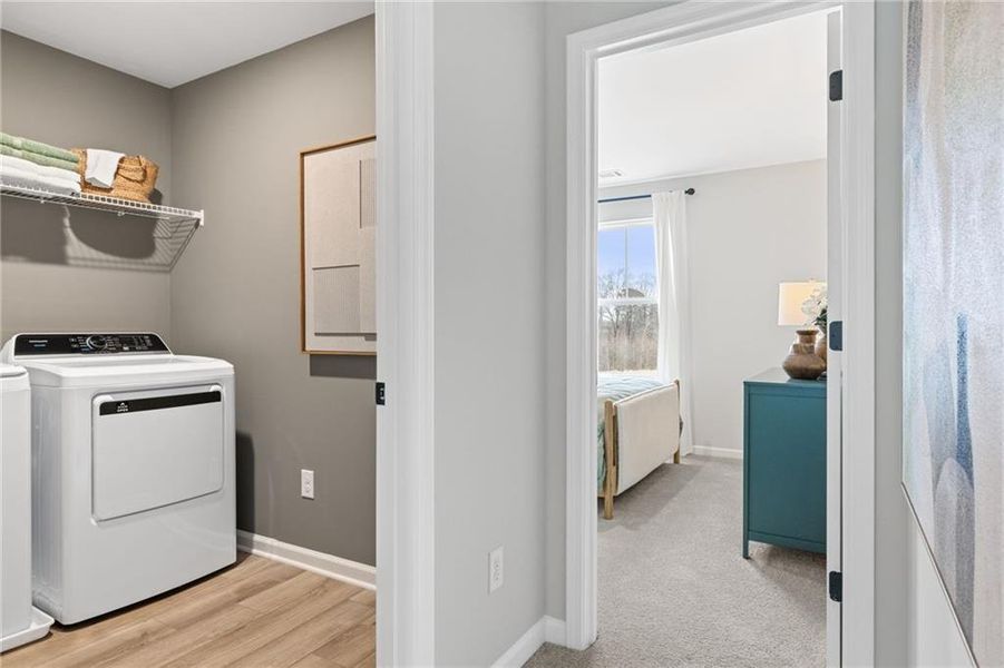 Furnished interior view inside a new home in The Bluffs, Canton (Image 27).