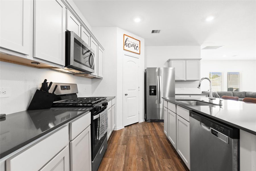 Furnished interior view inside a new home in , Willis (Image 9).