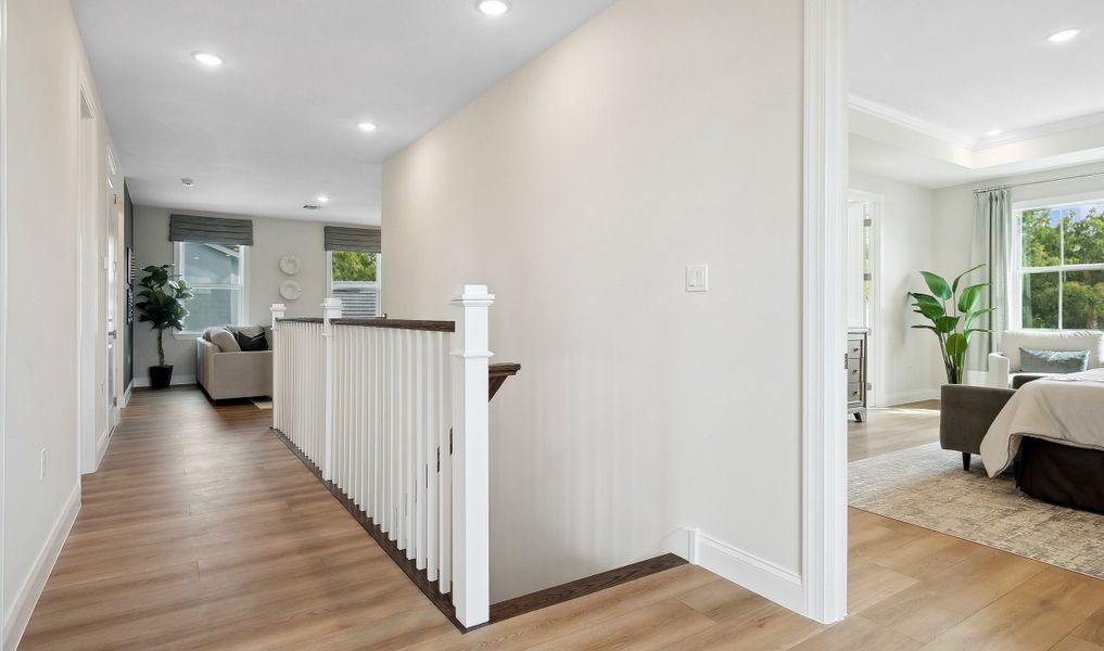 Hallway leading to loft