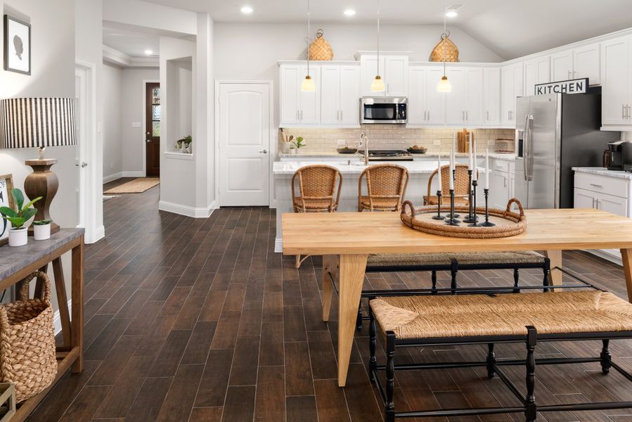 Representative furnished interior of a home built from the Brazos by UnionMain Homes in Elevon, Lavon (Image 26).
