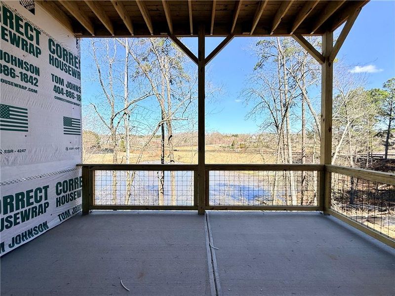 In-progress construction of a new home in , Flowery Branch, GA (Image 43).