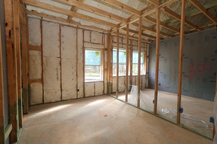 In-progress construction of a new home in The Woodlands Hills - Premier Collection, Willis, TX (Image 22).