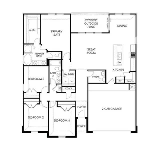 2D floor plan layout for the The Heritage (C510) by Meritage Homes in Big Sky Ranch - Executive Collection, Dripping Springs, TX (Image 3). 2D floor plan layout for the The Heritage (C510) by Meritage Homes in Big Sky Ranch - Executive Collection, Dripping Springs, TX (Image 3).