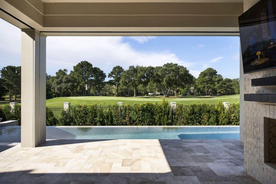 Exterior details and patio area of a home in , Charleston (Image 4). Exterior details and patio area of a home in , Charleston (Image 4).
