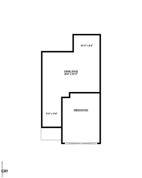 Plan C302 Crawl Space