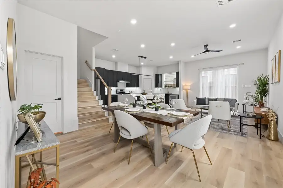 Furnished interior view inside a new home in , Houston (Image 21).