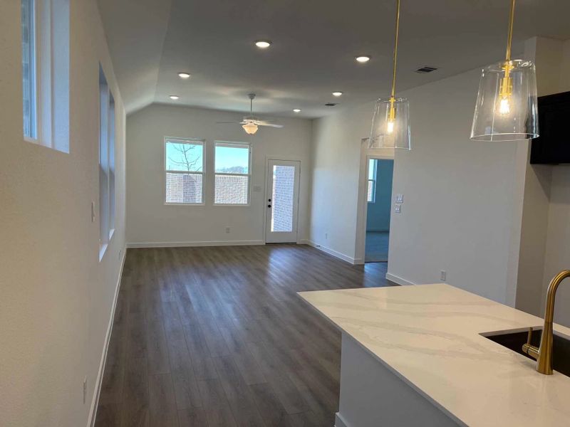 Open Living-Dining Room Construction Progress Open Living-Dining Room Construction Progress