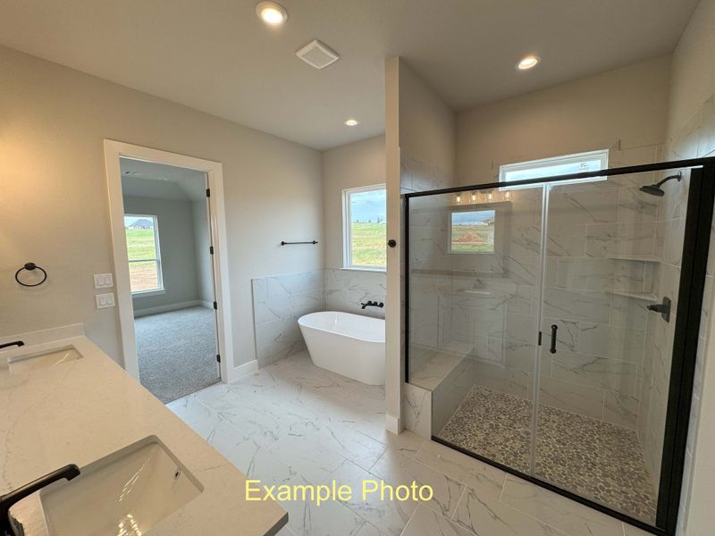 Furnished interior view inside a new home in Stagecoach Crossing, Bridgeport (Image 4).