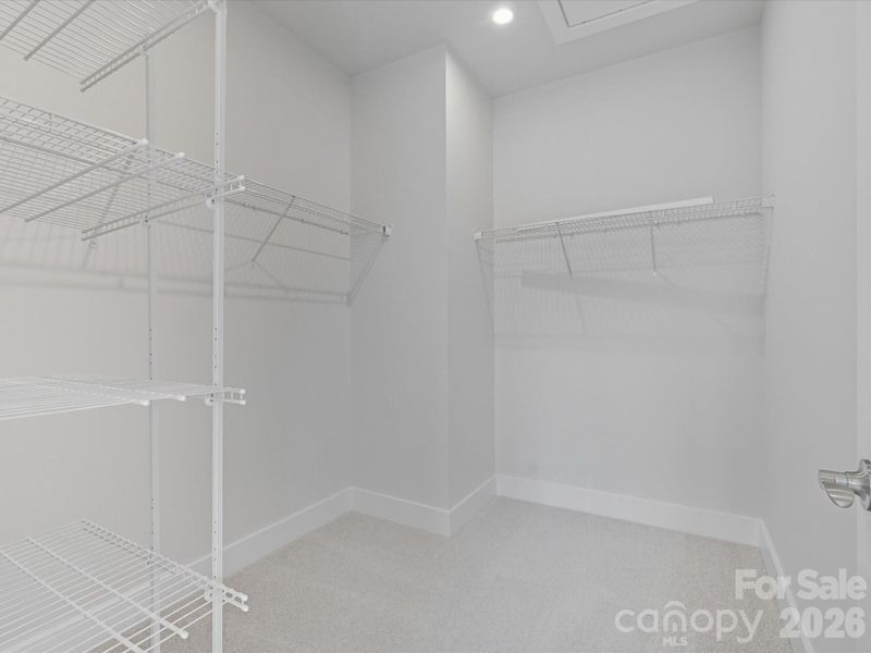 Primary walk-in closet