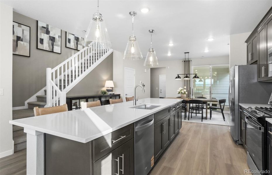 Furnished interior view inside a new home in Barefoot Village, Firestone (Image 5).