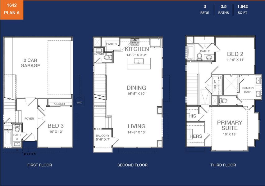2D floor plan layout for the A by Oracle City Homes in Rachel Manor, Houston, TX (Image 1). 2D floor plan layout for the A by Oracle City Homes in Rachel Manor, Houston, TX (Image 1).