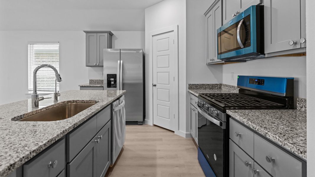 Furnished interior view inside a new home in Everest Heights, Lubbock (Image 5). Furnished interior view inside a new home in Everest Heights, Lubbock (Image 5).