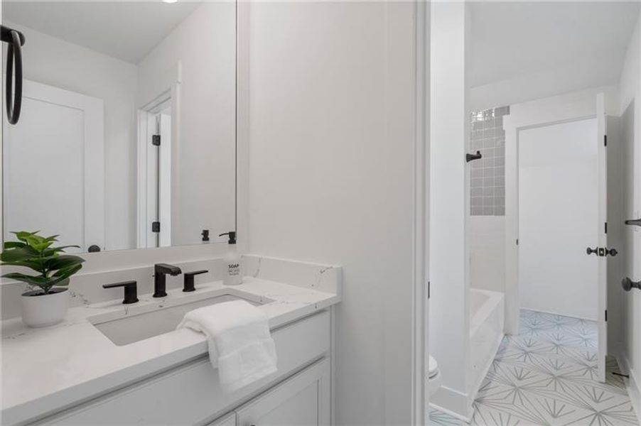 Furnished interior view inside a new home in , Atlanta (Image 16).