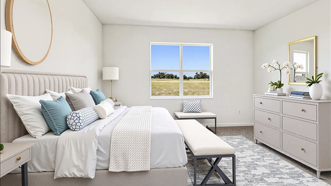 Furnished interior view inside a new home in Mockingbird Reserve at Winding Oaks, Ocala (Image 5).