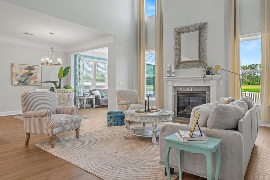 Furnished interior view inside a new home in Parker's Preserve, Ridgeville (Image 19).