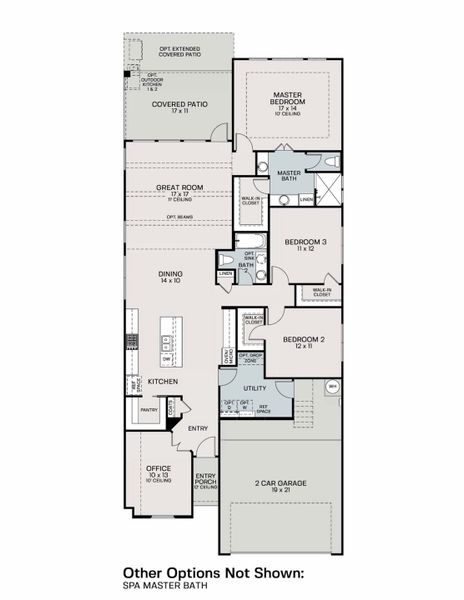 Greystone Floor Plan Layout in Nolte Farms, Seguin | Sitterle Homes