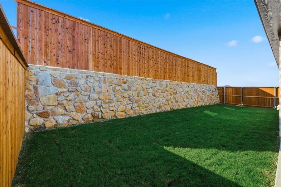 View of fenced backyard View of fenced backyard