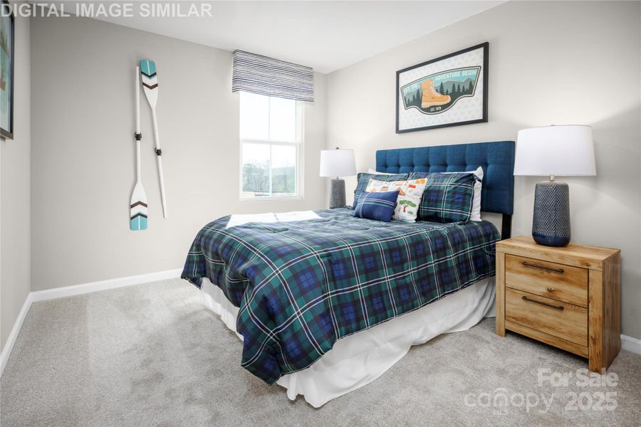 Furnished interior view inside a new home in Bozardt Farms, Charlotte (Image 16).