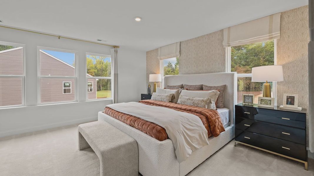 Furnished interior view inside a new home in Leigh Park, Charlotte (Image 13). Furnished interior view inside a new home in Leigh Park, Charlotte (Image 13).