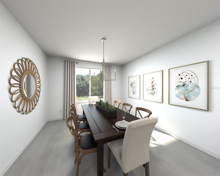 Furnished interior view inside a new home in Oakfield Trails - Signature Series, Parrish (Image 3).