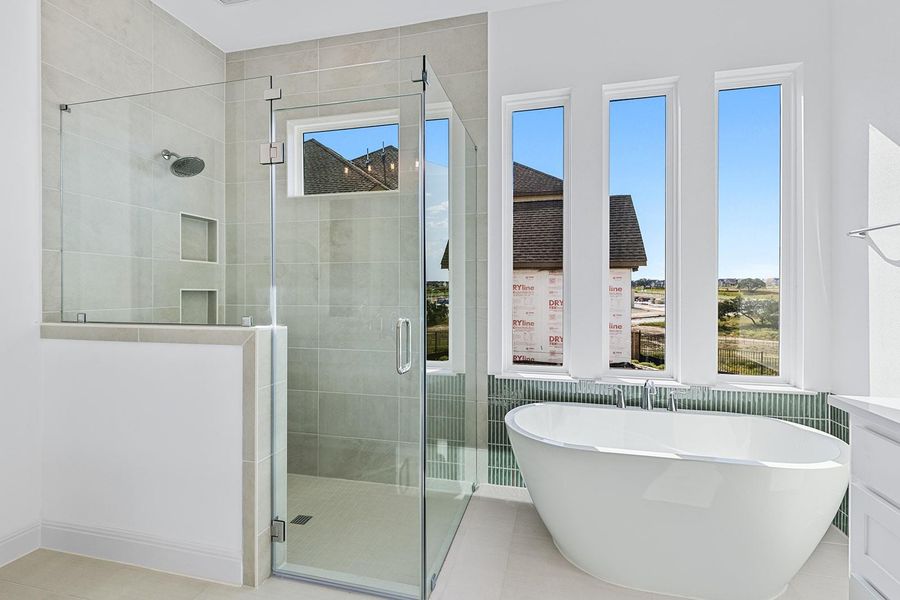 Furnished interior view inside a new home in Lariat - 80', Liberty Hill (Image 9). Furnished interior view inside a new home in Lariat - 80', Liberty Hill (Image 9).