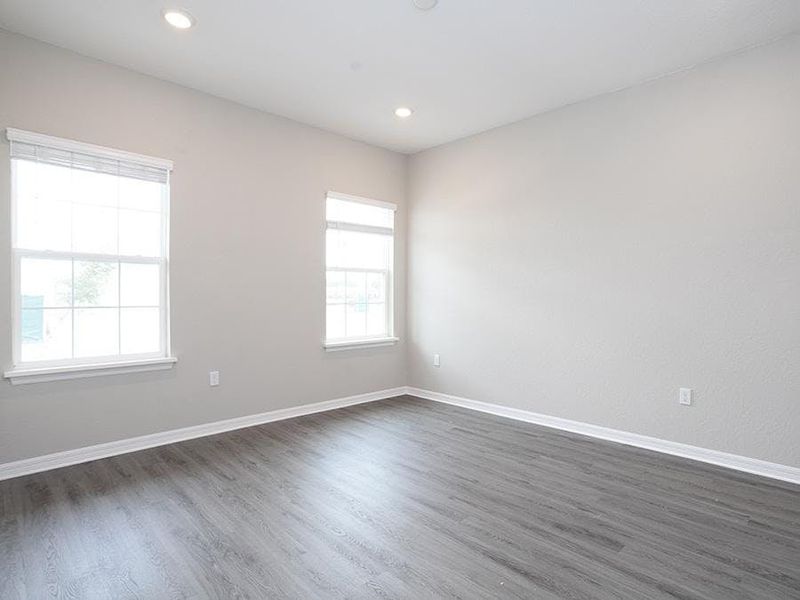 A flex-use den is located off the foyer. A flex-use den is located off the foyer.