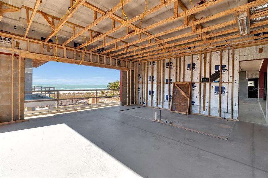In-progress construction of a new home in , Longboat Key, FL (Image 6).
