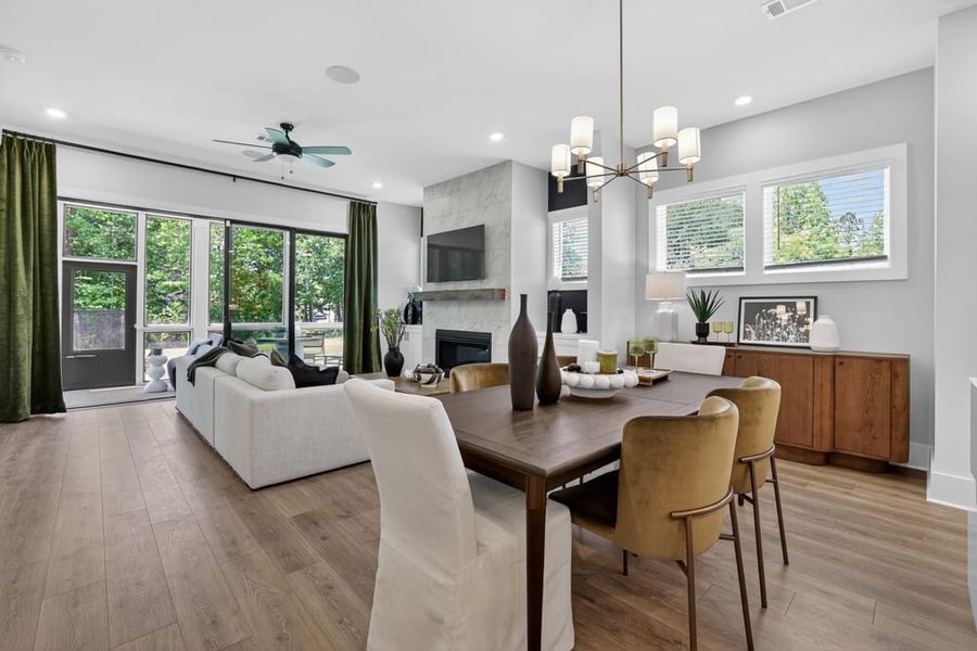 Representative furnished interior of a home built from the Santorini by Taylor Morrison in Towson Village, Peachtree City (Image 20).