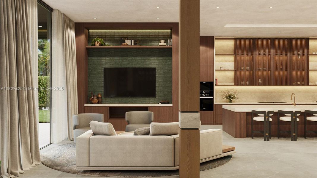 Furnished interior view inside a new home in , Southwest Ranches (Image 4).