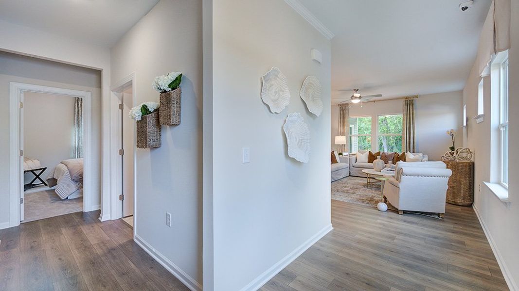 Representative furnished interior of a home built from the Quincy by Taylor Morrison in Camden, Willow Spring (Image 4). Representative furnished interior of a home built from the Quincy by Taylor Morrison in Camden, Willow Spring (Image 4).