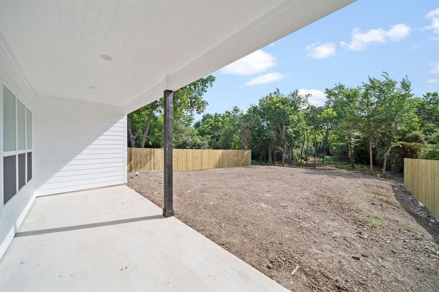 View of patio