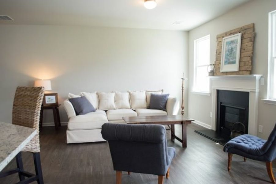 Representative furnished interior of a home built from the Poplar by Piedmont Residential in Falls Creek, Flowery Branch (Image 10).