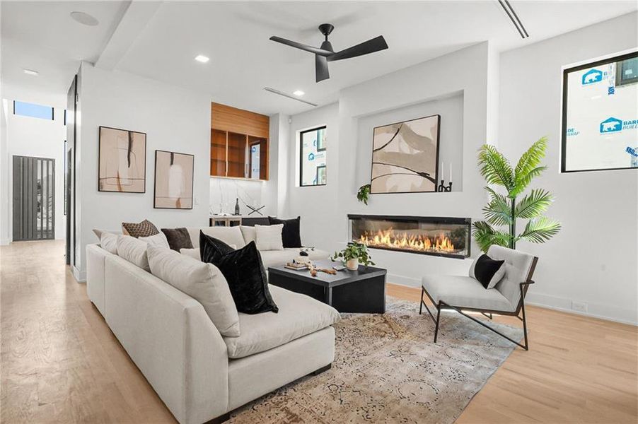 Furnished interior view inside a new home in , Atlanta (Image 6). Furnished interior view inside a new home in , Atlanta (Image 6).