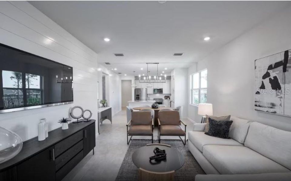 Furnished interior view inside a new home in Shores at Stillwater, Englewood (Image 7).