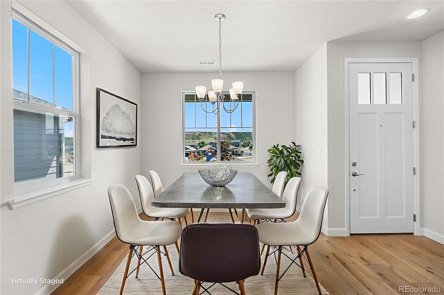 Furnished interior view inside a new home in Rhyolite Ranch, Castle Rock (Image 9).