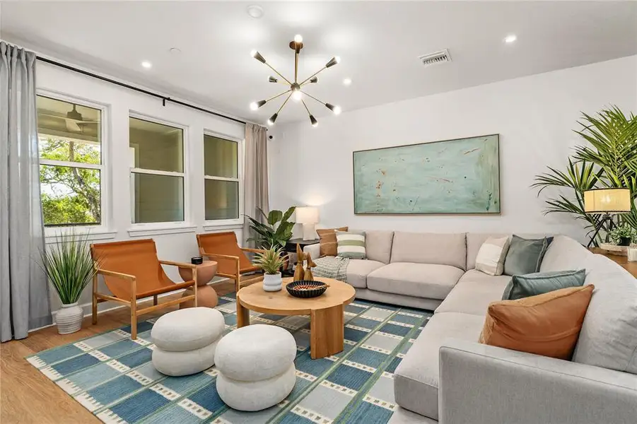 Furnished interior view inside a new home in EvenTide, New Smyrna Beach (Image 4).
