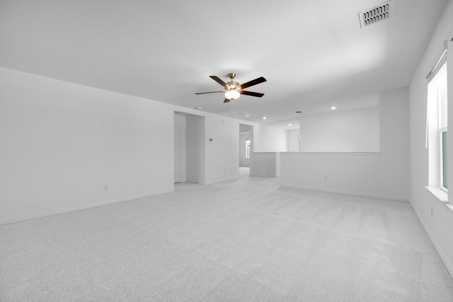 Spacious, unfurnished interior of a new home in River Ridge, Crandall (Image 21). Spacious, unfurnished interior of a new home in River Ridge, Crandall (Image 21).