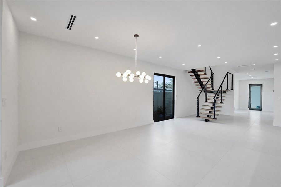 Living, Dining, Kitchen