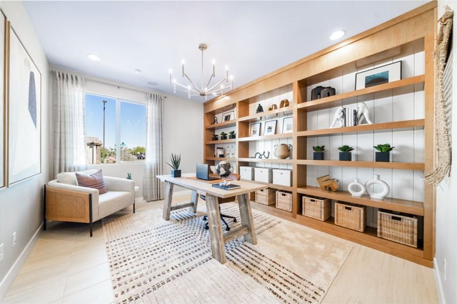 Representative furnished interior of a home built from the Sunrise by Taylor Morrison in Ovation at Meridian 55+, Queen Creek (Image 22).