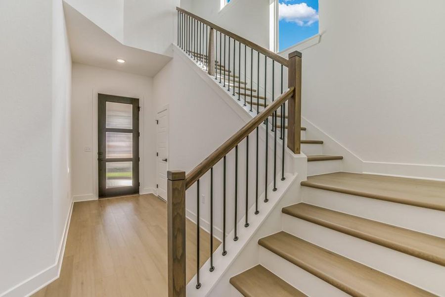 Carnegie Staircase(Photo shown is from acompleted home with the same floorplan and similar design selections. Actual design selections may very slightly) Carnegie Staircase(Photo shown is from acompleted home with the same floorplan and similar design selections. Actual design selections may very slightly)