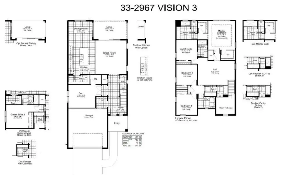 2D floor plan layout of this home in Windward Real Estate and Homes for Sale in Sarasota, FL - Neal Communities, Sarasota, FL (Image 3).