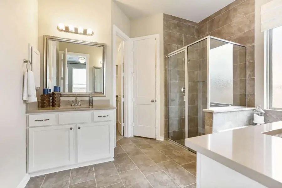 Furnished interior view inside a new home in Sienna, Missouri City (Image 10). Furnished interior view inside a new home in Sienna, Missouri City (Image 10).