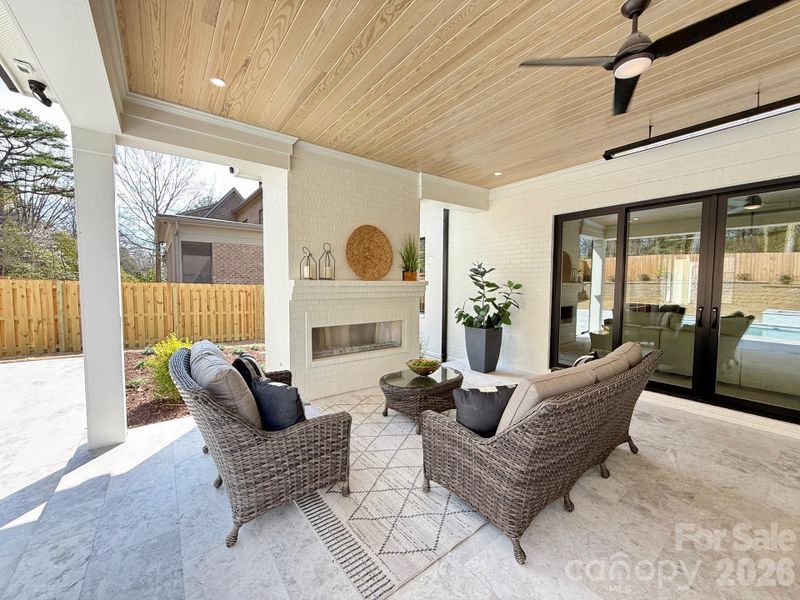 Exterior details and patio area of a home in , Charlotte (Image 29).